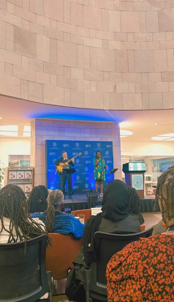 Ade & Enrick performing live at Georgetown University Qatar.